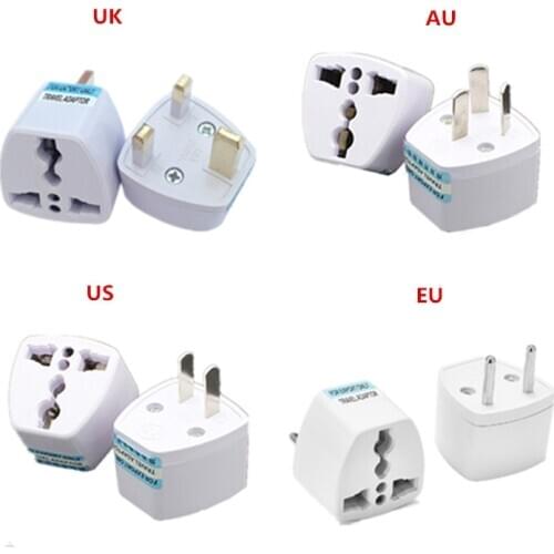 Universal UK US EU AU Plug Adapter American Australian European Travel Power Adapter AC Charger Converter Socket Electric Outlet