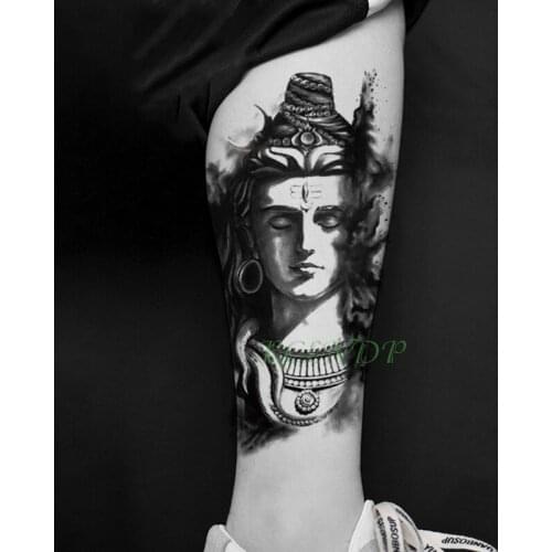 Waterproof Temporary Tattoo Sticker Buddha fake tatto flash tatoo tatouage temporaire big size body art for women girl men