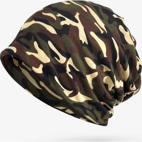 High Elastic Camouflage Breathable Warm Cotton Hat Scarf Men Women Outdoor Climbing Hiking Cycling Hunting Camping Windproof Hat