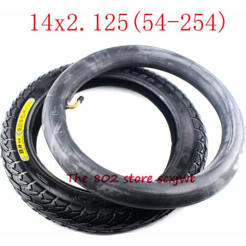 High quality 14 X 2.125 / 54-254 fits Many Gas Electric Scooters and e-Bike 14X2.125 tyre 14*2.125 tube tyre