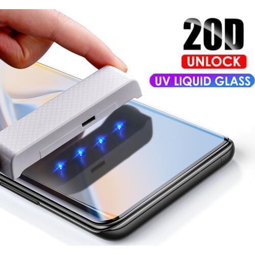 21D UV Tempered Glass For iPhone 11 Pro Max Liquid Full Glue Screen Protctor Glass For iPhone 6 6S 7 8 Plus XR XS MAX 11 Pro Max