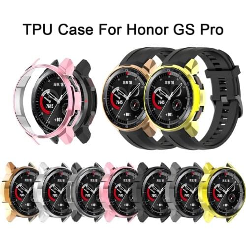 Watch Cases Protective Shell For Huawei Honor Watch GS Pro Plating PC Protector Bumper Frame Smart Watch Accessories