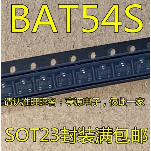 10PCS BAT54 BAT54S SOT23 IC KL4 SOT23