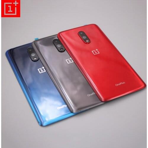 100%Original Oneplus Battery Back Cover Glass Rear Door Housing Panel Phone Replacement Repair Parts For One Plus 7 p7819 &Logo