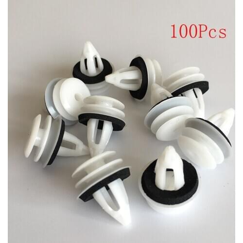 100Pcs OEM Car Door Plank Fixed Clamp Door Panel Clips Buckle with Seal Ring For E46 E71 E90 F35 E60 5141 8224 768 5141 0407 984
