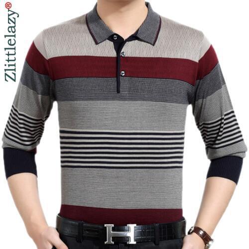 2020 Brand Casual Striped Fitness Long Sleeve Polo Shirt Men Poloshirt Jersey Luxury Mens Polos Tee Shirts Dress Fashions 81005
