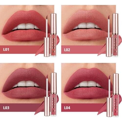 4Pcs/Set 4g/Pc Lip Glaze Practical Long Lasting Beautiful Makeup Lipstick for Daily Usage