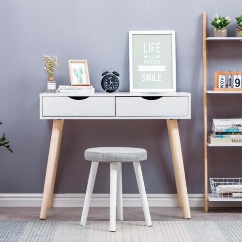 90*45*77CM White Desk Computer Laptop Desk Writing Table Study Desk For Office Student Bedroom Decoration Furniture HWC