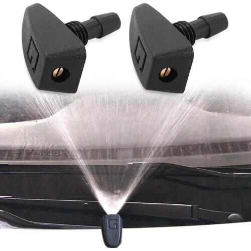 2 Pcs Car Water Spray Jet Nozzle For VW jetta Golf 6 POLO Cruze kIA RIO K2 HYUNDAI Solaris Skoda Opel Mokka