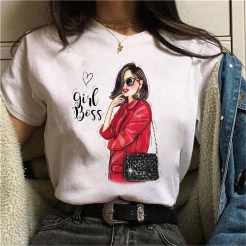 Women Tshirts Summer Short Sleeve Print Lady T-shirts Girl T Shirt Casual Ladies Tops Womens Graphic Tees Female