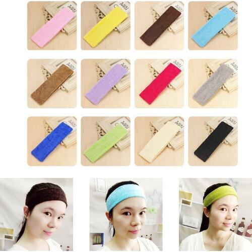 2019 Hair beauty tool Candy color Yoga hair lead cloth towels absorb sweat wash with wide hair scarf Hair accessories