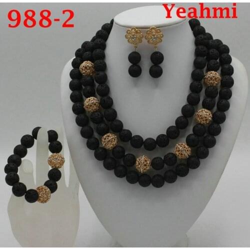 Hot Sale Women Party Gift Nigerian Wedding Beads Fushia Crystal Jewelry Set African Costume Jewelry Sets Free Shipping 988-1