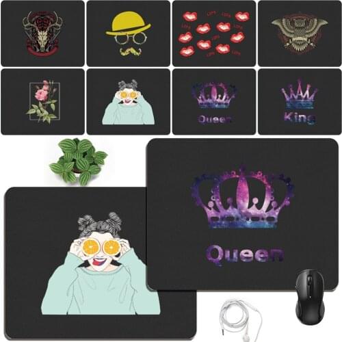 Mouse Pad Game Gamer Mouse Pad Various Patterns Mouse Pad Student Computer Mouse Mat PU Leather Waterproof Notebook Mouse Pad