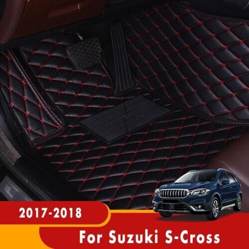 Carpets For Suzuki S-Cross SCROSS S CROSS 2018 2017 Car Floor Mats Interiors Accessories Parts Custom Covers Automobiles