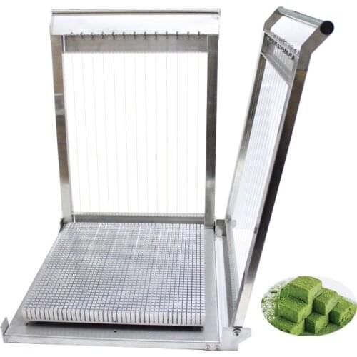 Stainless Steel Working Area Square Chocolate Guitar Cutter Soft Candy Raw Chocolate Manual Cutting Slicer Block Divider Machine