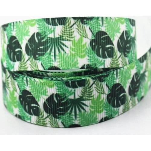 Green Leaf Grosgrain Ribbon Ribbon Diy Hair Bow Sewing Supplies 16mm 22mm 25mm 38mm 57mm 75mm