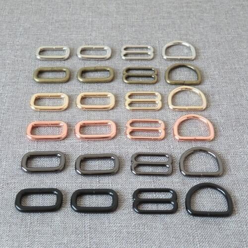 1Pcs 25mm Webbing Metal Hardware Pet Dog Martingale Collar Buckles Accessory D Ring Belt Loop Slider Bag Handbag Straps Clasp