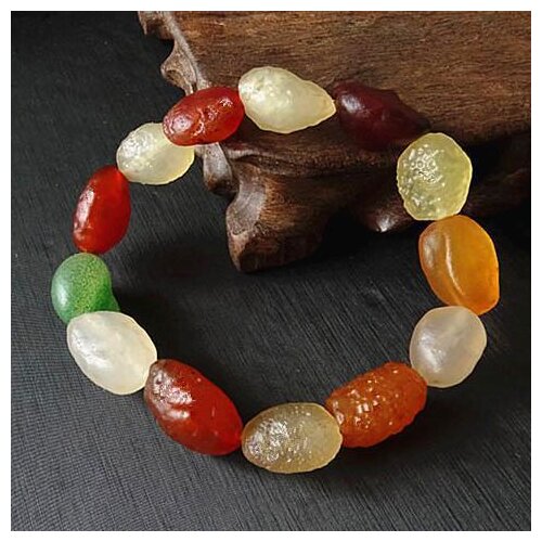 Natural Colorful Bracelet Agate Fine Jewelry Bangle Women Men Genuine Jade Raw Stone Elastic Beaded Bracelets Jewelry Accessorie