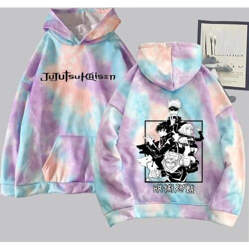 2021 New Jujutsu Kaisen Japanese Anime Sweatshirt Women Harajuku Hoodie