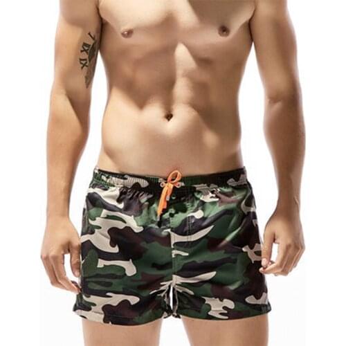 New Swimsuit Flower Print Swimwear High Quality Men Swimming trunks Short Boy Swimsuit Sport Summer Holiday Surf Men SwimwearC