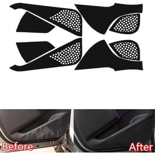 For Toyota CHR C-HR 2017 2018 Car Door Panel Anti-kick Stickers Dust-proof Cover Interior Car Accessories Styling