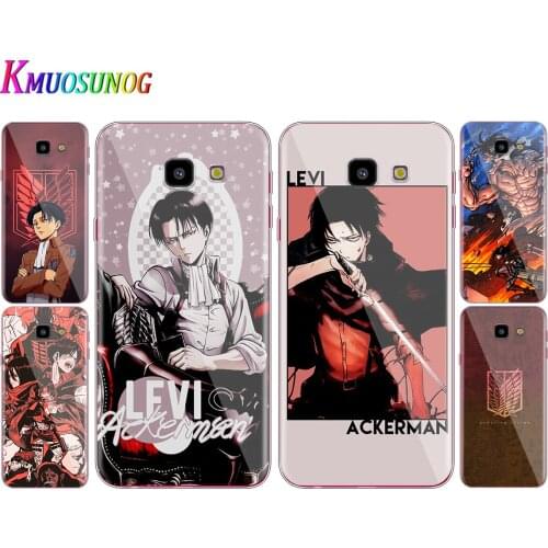 Transparent Cover Anime Japanese attack on Titan For Samsung Galaxy J8 J7 J6 J5 J4 J3 J2 Duo Prime Plus Core 2018 Phone Case