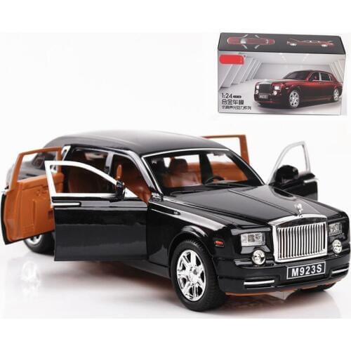1/24 Diecasts & Toy Vehicles Rolls-Royce phantom Car Model With Sound&Light Collection Car Toys For Boy Children Gift brinquedos