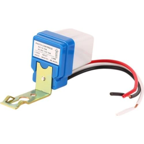 1 PCS 10A Photoswitch Sensor Switch Auto on Off Photocell Street Light Control Universal 220V Automatic Sensor Home Accessories