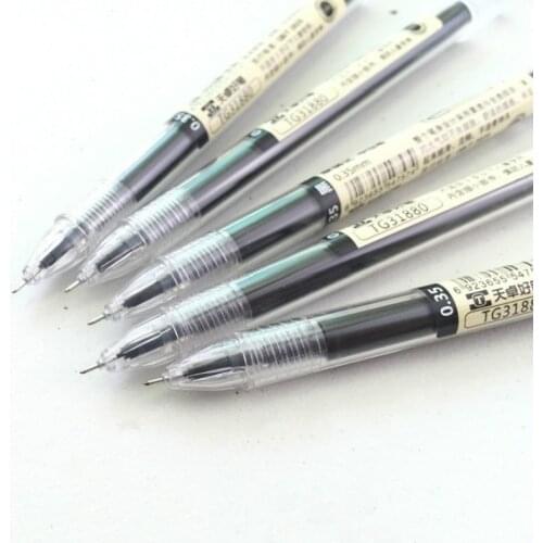 3 Pcs/Set Style 0.35mm Water-based Pen Gel Pen Black/Red/Blue Ink Pen Maker Pen School Office Supply
