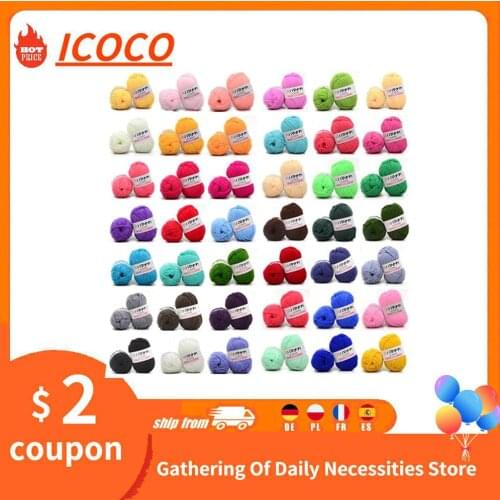 31 Colorful Soft Baby Warm Milk Cotton Yarn Fiber Velvet 4 Shares Combed Yarn Knitting Scarf Crochet Yarn DIY Sweater