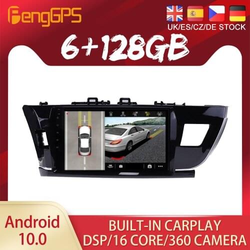 Android 10 PX6 DSP For Toyota Corolla 2010 - 2017 Car DVD GPS Navigation Auto Radio Stereo Video Multifunction CarPlay HeadUnit