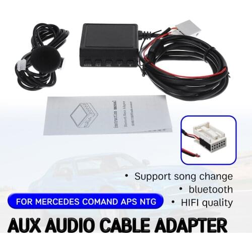 Bluetooth Aux Receiver for Mercedes for Benz W169 W245 W203 W209 W164 Cable with USB,microphone Hands-free Aux Adapter