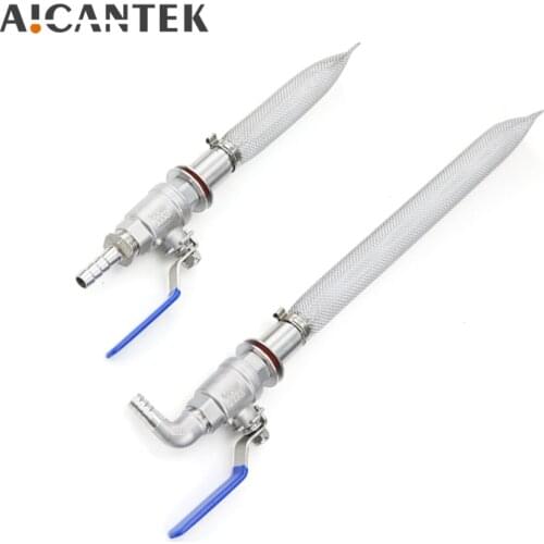 Homebrew Weldless Kettle/Keg Convert Kit 6" 12" Bazooka Screen Beer Mash With 2-piece Ball Valve Kit Stainless Steel 304