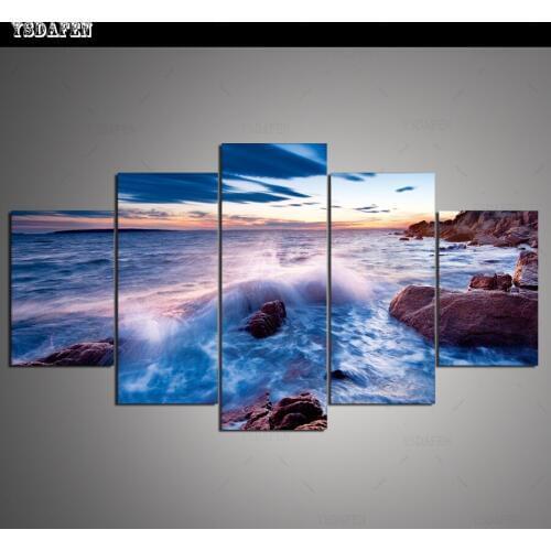 HD print olieverf Film modulaire foto Scenery poster kind room decor woondecoratie 5 stks canvas art z369