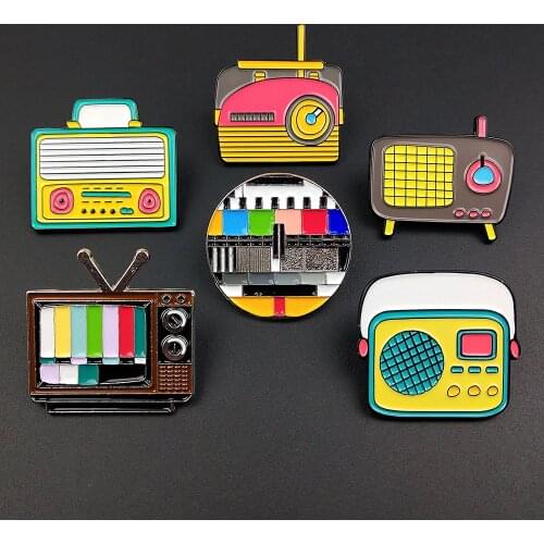 Classic Enamel Pins Brooches Funny Badges Bags Kids Metal Pin Gifts For Friends Jewelry Brooch DIY For Clothes Backpack