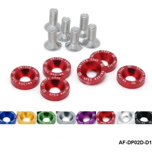 D1 Spec 6PCS/SET M8x20 Jdm Headlights Bumpers Fender Washers Kit Bolt Screw Engine AF-DP02D-D1
