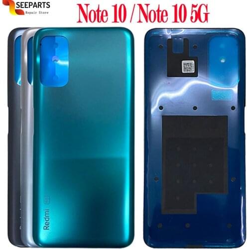 Housing For Xiaomi Redmi Note 10 5G Battery Cover Rear Glass Door Housing Orignal Redmi Note 10 5G Back Battery Cover