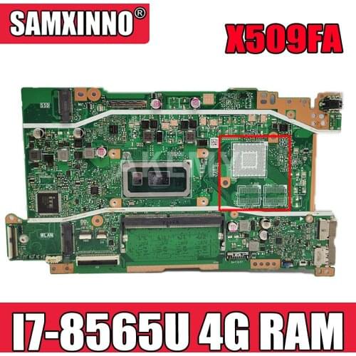 Akemy X509FA Motherboard I7-8565U 4G RAM For ASUS Vivobook X509FA-EJ239T X509FA X509F X509FB X509FJ X509FL Laotop Mainboard