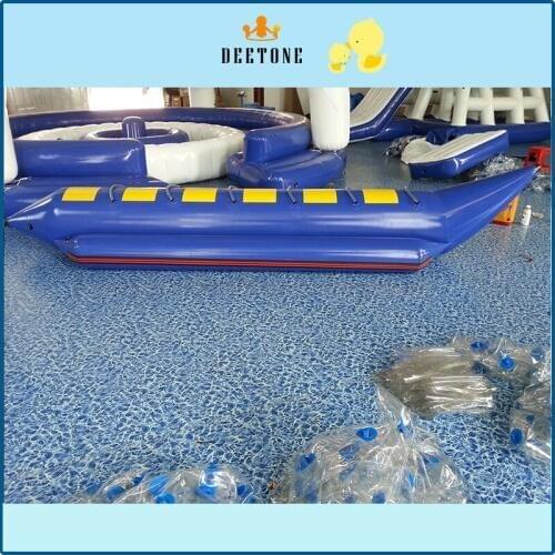 PVC Tarpaulin Inflatable Flying Fish Tube Towable/Inflatable Water Games Flyfish Banana Boat For Sea