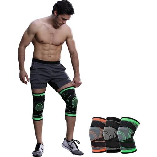 1 Pair Of Mens Sports Compression Knee Pads Elastic Knee Pads Fitness Equipment Volleyball Basketball Riding Runing