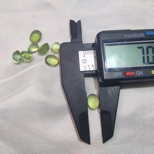 Natural grape color prehnite real nude gem DIY ornament gift 7X10 mm size oval shape on ring bracelet necklace jewelry free ship