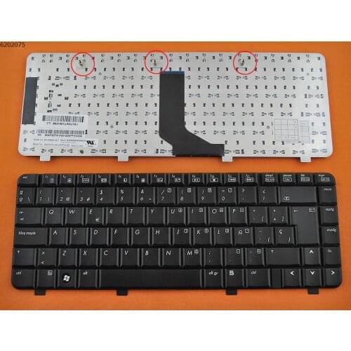 New Laptop SP Spanish Replacement Keyboard for HP DV2000 DV2500 V3000 V3100 V3500 V3700 BLACK NO Frame