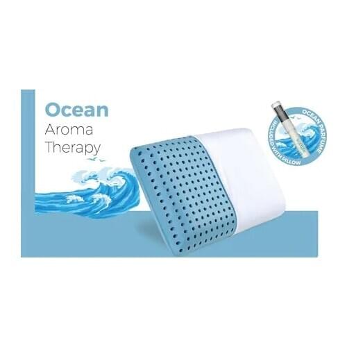 Visco pillow, aroma Therapy Ocean 60x40x14cm orthopedic Visco pillow дакимакура для дома cuscino cojines ортопедическая подушка