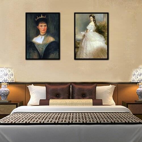Bavaria Princess Sissi Elisabeth Poster Abstract Canvas Painting Wall Art Pictures For Bedroom Corridor Nordic Home Decoration