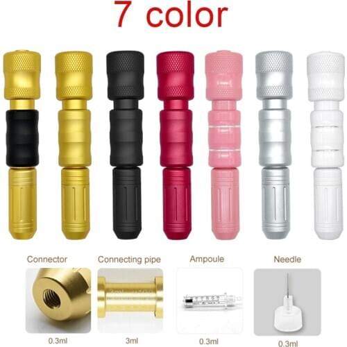 0.3ml Adjustable Noninvasive Nebulizer hyaluronic Pen Acid Lips Stabilizer Injector Needle-free Injection Hyaluron atomizer gun