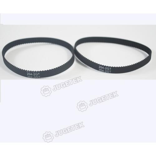 10pcs/lot, GT2 Timing Belt, Closed-loop,204mm Length , 102Teeth , 3.5mm width