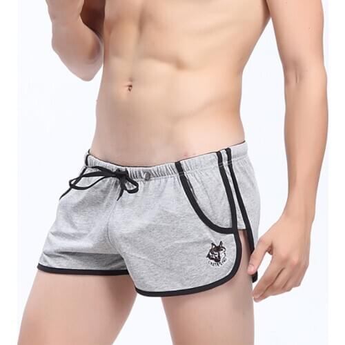 Men Mini Boxer Shorts Sports Casual Loose Trunks Sleep Bottoms Calconcillos Hombre Underwear Roupa Interior Masculina Boxershort
