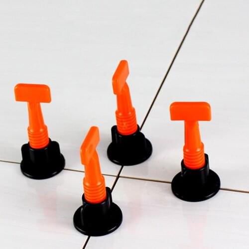 50Pcs Tile Leveling System Flat Ceramic Floor Wall Construction Tools Reusable Kittile Leveling System Kit For Tile