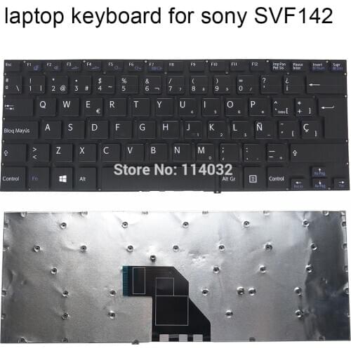 Replacement keyboards for SONY Vaio SVF14 SVF142 SVF143 SVF144 SVF14E SVF 142 143 144 14E SP spanish big enter black KB On Sale