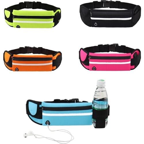 Running Waist Bag Portable Outdoor Waterproof Gym Bag Women Men Fitness Sport Accessories Hold Water Cycling Phone Belt Pocket